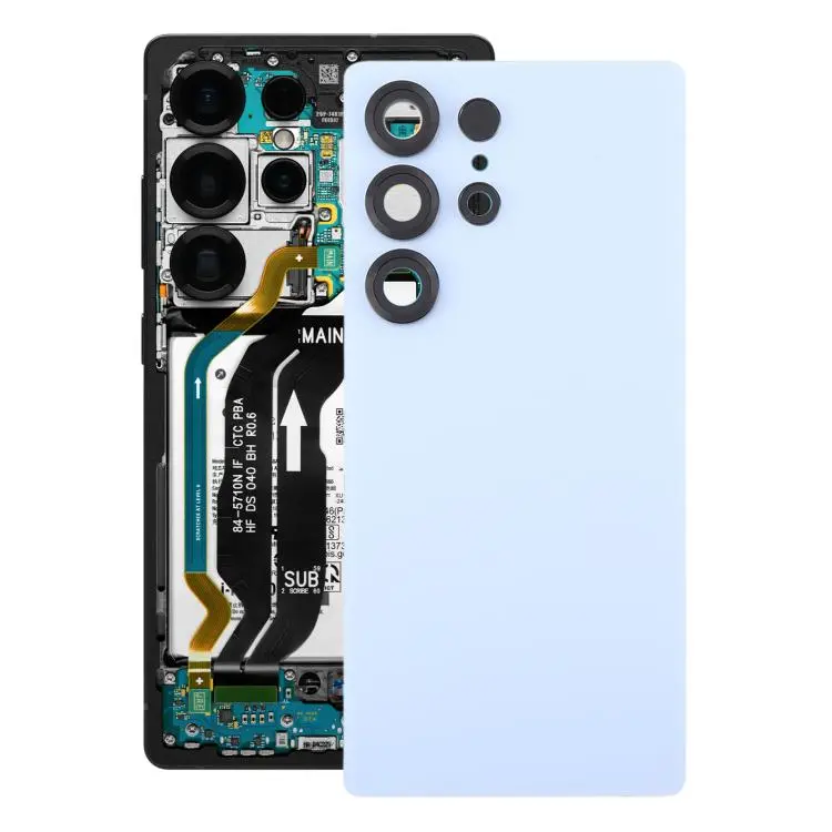 For Samsung Galaxy S25 Ultra SM-S938 OEM Battery Back Cover with Camera Lens Frame(Glacier Blue)