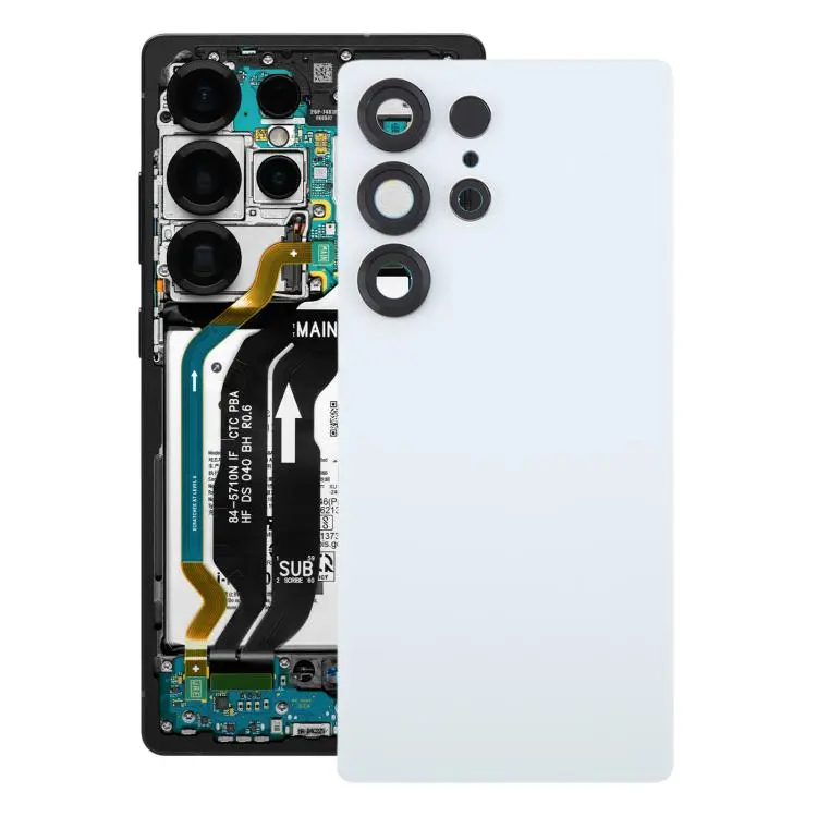 For Samsung Galaxy S25 Ultra SM-S938 OEM Battery Back Cover with Camera Lens Frame(White)