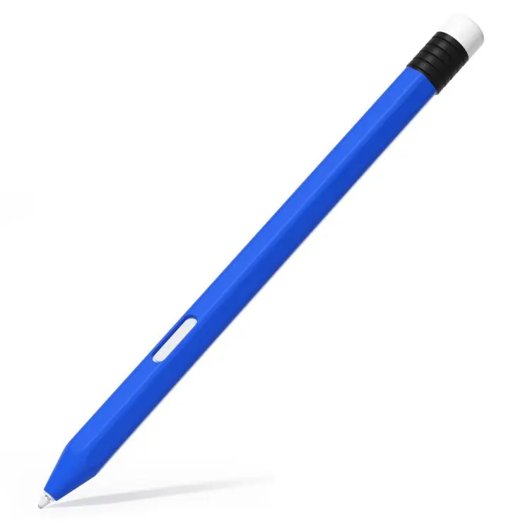 For Samsung Galaxy Tab S11 / S11 Ultra Anti-roll Silicone Protective Stylus Pen Case(Blue)