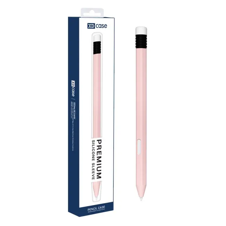 For Samsung Galaxy Tab S11 / S11 Ultra S Pen XDcase Anti-roll Silicone Stylus Pen Sleeve(Pink)