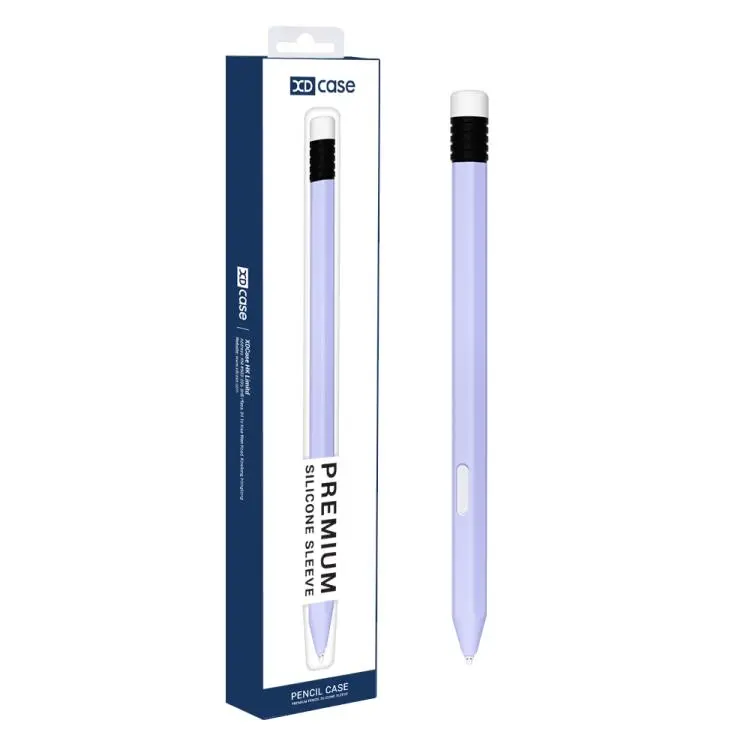 For Samsung Galaxy Tab S11 / S11 Ultra S Pen XDcase Anti-roll Silicone Stylus Pen Sleeve(Purple)