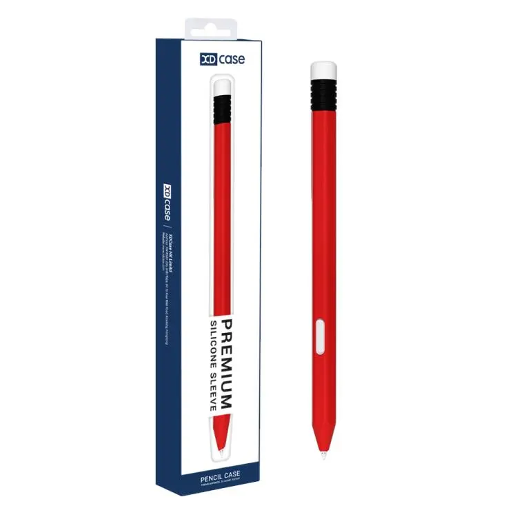For Samsung Galaxy Tab S11 / S11 Ultra S Pen XDcase Anti-roll Silicone Stylus Pen Sleeve(Red)