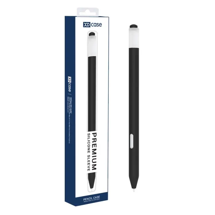 For Samsung Galaxy Tab S11 / S11 Ultra S Pen XDcase Jelly Detachable Cap Silicone Stylus Pen Sleeve(Black)