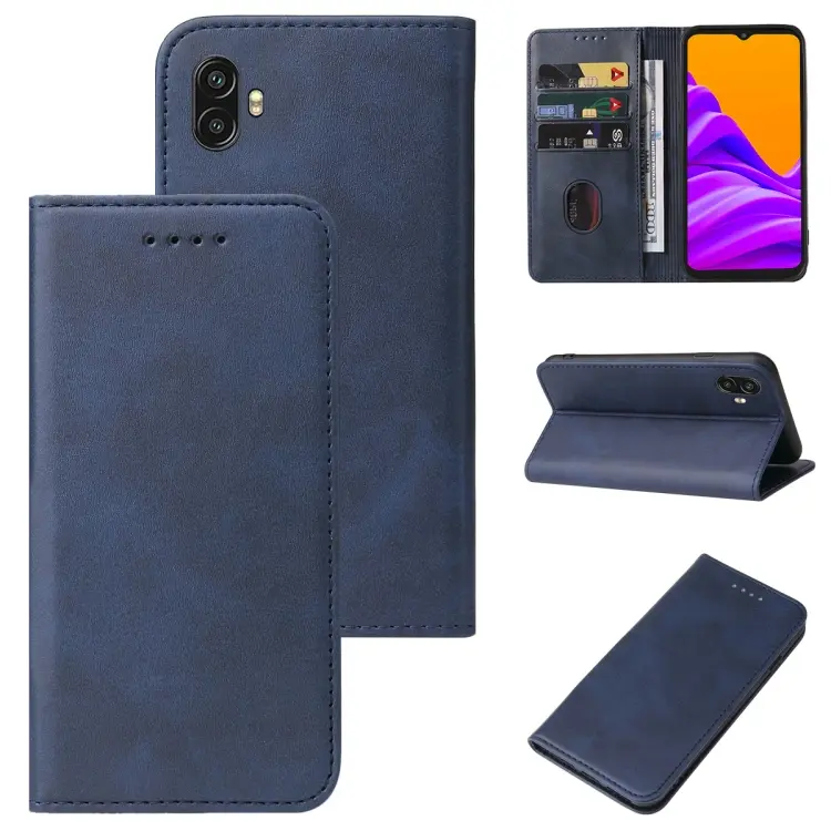 For Samsung Galaxy Xcover 6 Pro / Xcover Pro 2 Magnetic Closure Leather Phone Case(Blue)