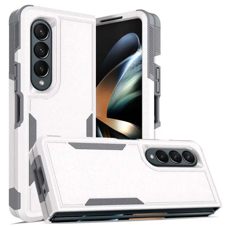 For Samsung Galaxy Z Fold4 2 in 1 PC + TPU Shockproof Phone Case(Silver)