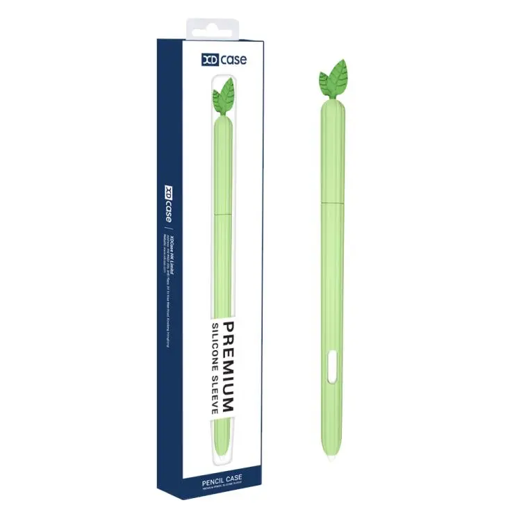 For Samsung Tab S6 Lite S Pen XDcase Fruit & Veggie Anti-Slip Silicone Stylus Pen Sleeve(Avocado)