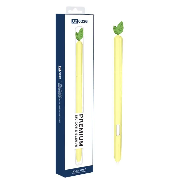 For Samsung Tab S6 Lite S Pen XDcase Fruit & Veggie Anti-Slip Silicone Stylus Pen Sleeve(Pineapple)