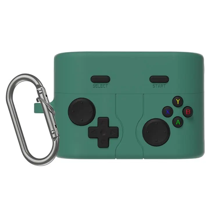 For Sony WF-1000XM6 XDcase Retro Game Console Style Silicone Earbuds Case(Green)