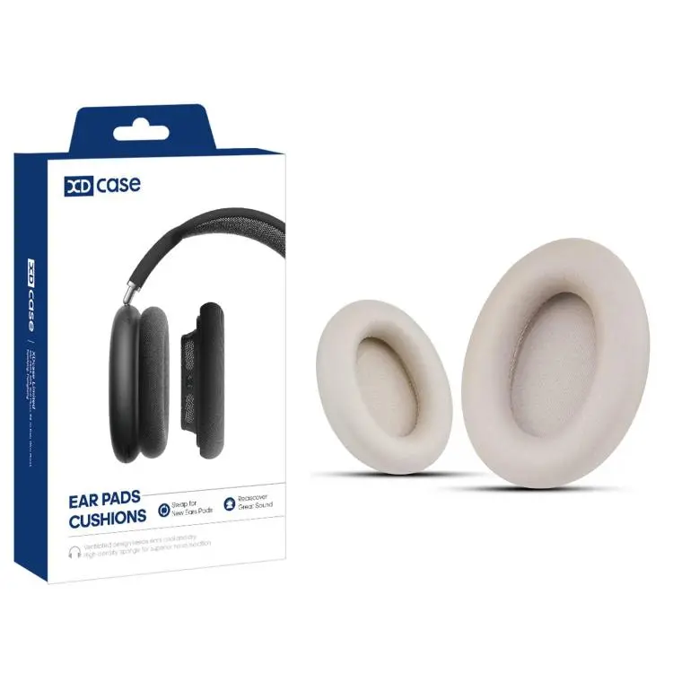 For Sony WH-1000XM5 XDcase 1 Pair Protein Leather Headset Replacement Ear Pads with Prying Tool(Champagne Gold)