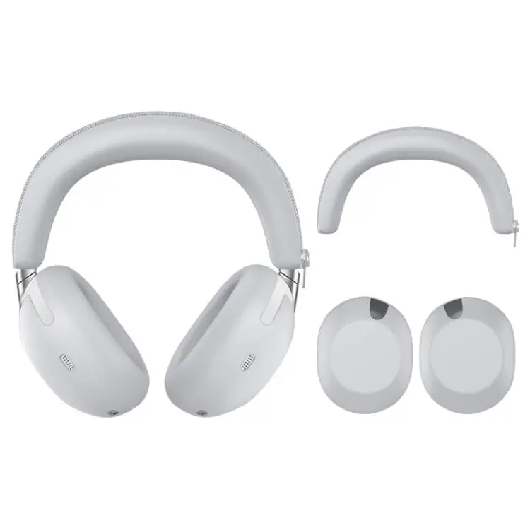 For Sony WH-1000XX Soft Silicone Over-Ear Headset Protective Case(Light Grey)