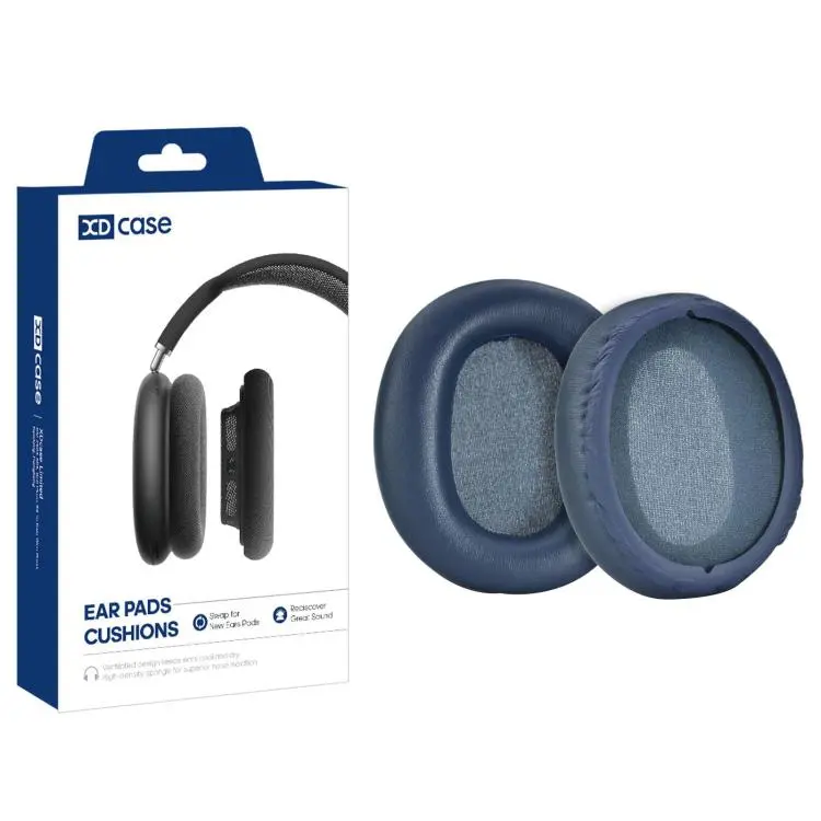 For Sony WH-CH710N / CH720N XDcase 1 Pair Protein Leather Headset Replacement Ear Pads with Prying Tool(Blue)