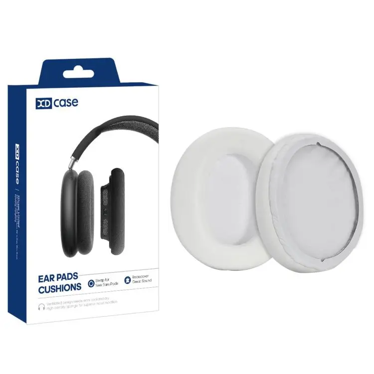 For Sony WH-CH710N / CH720N XDcase 1 Pair Protein Leather Headset Replacement Ear Pads with Prying Tool(Grey)