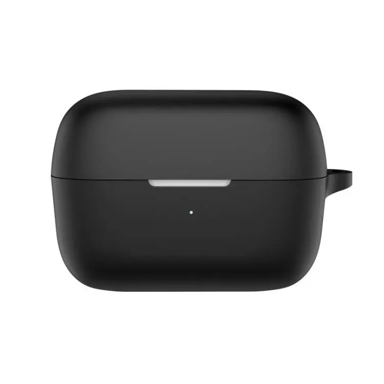 For Soundcore C50i Solid Color Silicone Earphone Protective Cover(Black)