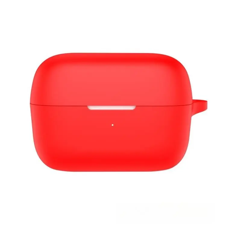 For Soundcore C50i Solid Color Silicone Earphone Protective Cover(Red)