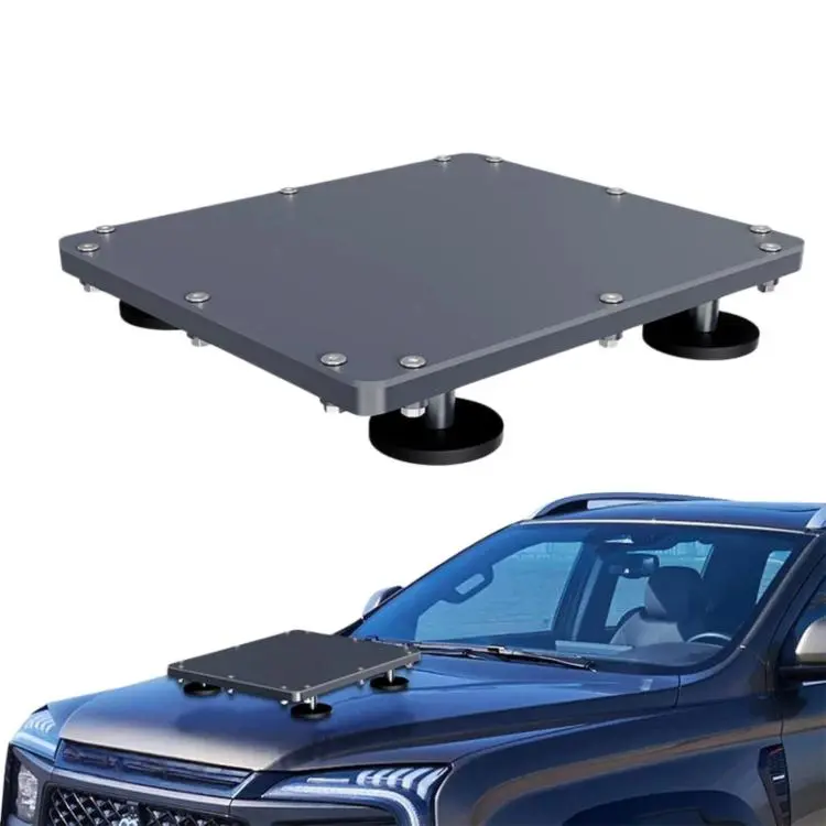 For Starlink Mini Aluminum Alloy Anti-hail Magnetic Roof Bracket(Gray)