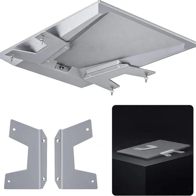 For Starlink Performance Gen3 Aluminum Alloy Base Flat Mount Bracket for RV, Boat(Silver)