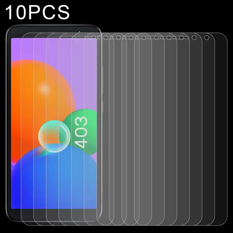 For TCL 403 10 PCS 0.26mm 9H 2.5D Tempered Glass Film