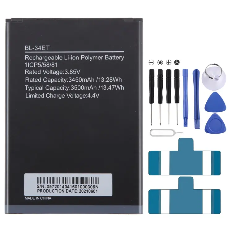 For Tecno Pop 3 BB2 BL-34ET 3500mAh Battery Replacement
