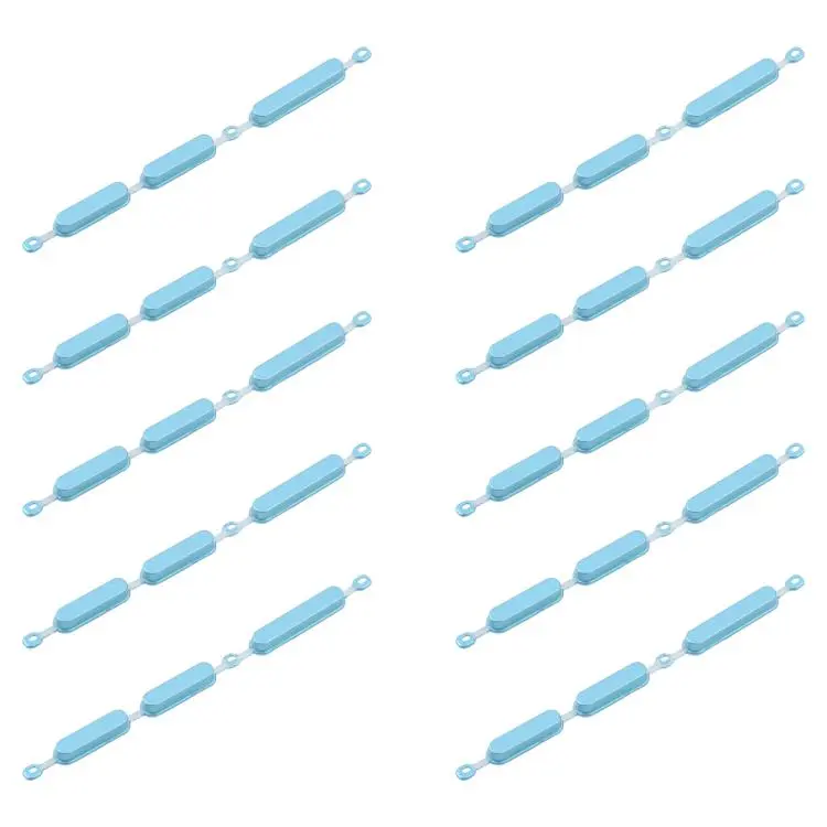 For Tecno Pop 7 Pro BF7 10 PCS/Pack OEM Power Button and Volume Control Button (Blue)