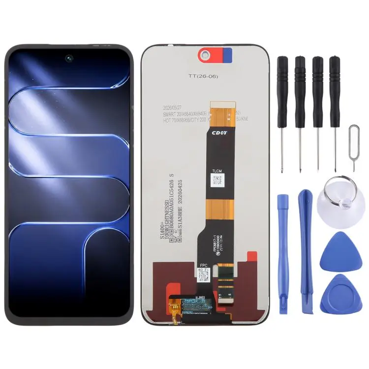 For Tecno Spark 50 4G KN6 OEM LCD Screen with Digitizer Full Assembly