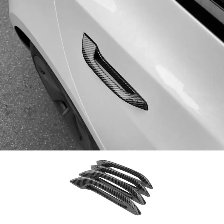 For Tesla Model 3 / Y Door Handle Modification Sticker Handle Auxiliary Tool(Carbon Fiber Black)