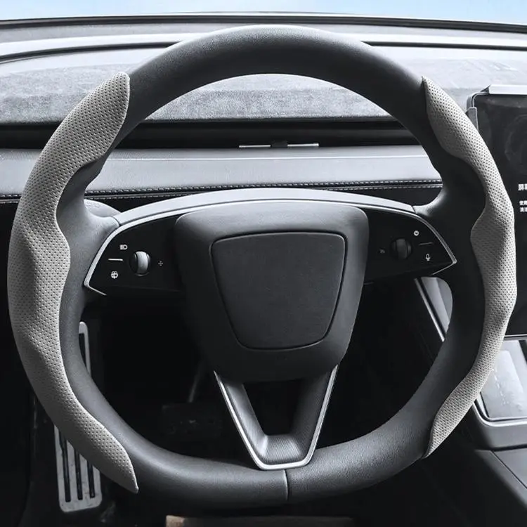 For Tesla Model Series Ultra-Thin Sweat-Wicking Steering Wheel Cover, Spec