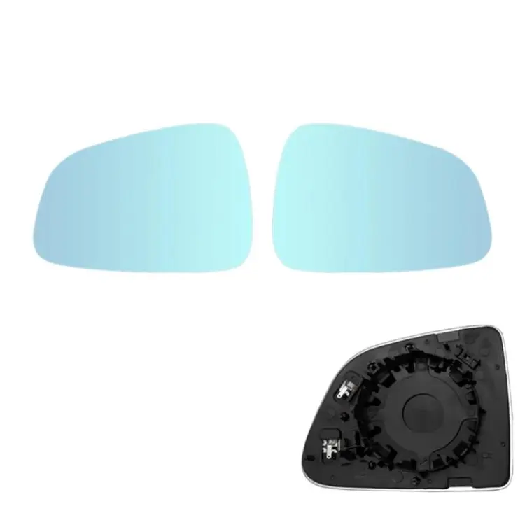 For Tesla Model Y Anti-Glare Heated Side Mirror Glass(Blue)