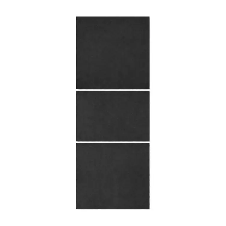 For Tesla Model Y / Y L / 3 Dashboard Center Control Suede Leather Anti-Static Sticker(Black)