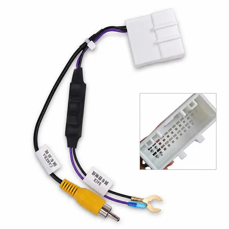 For Toyota 24-Pin Backup Camera Harness Adapter with Voltage Regulator