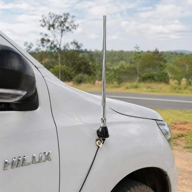 For Toyota Hilux 1989-1997 Car Radio Antenna AP77, ZPN-01502(Silver)