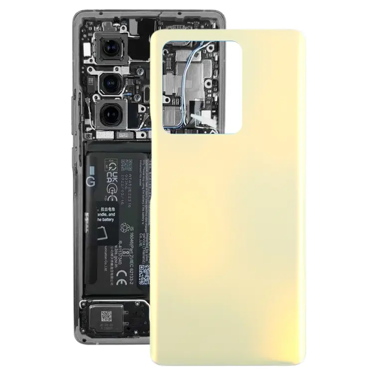 For vivo S16 OEM Glass Material Battery Back Cover(Yellow)
