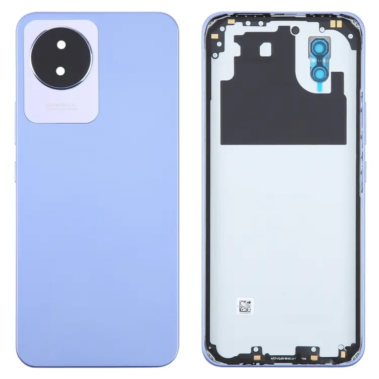 For vivo Y02 Original Battery Back Cover with Camera Lens Frame(Blue)