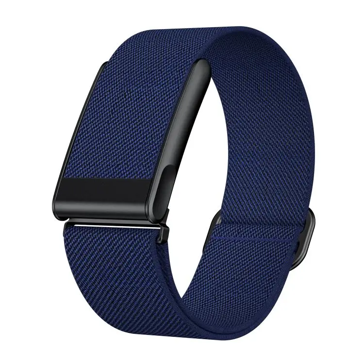 For WHOOP 5.0 Electrocardiogram Slide Clasp Elastic Nylon Watch Band(Blue)