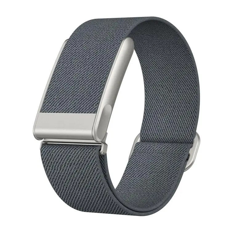 For WHOOP 5.0 Electrocardiogram Slide Clasp Elastic Nylon Watch Band(Grey)
