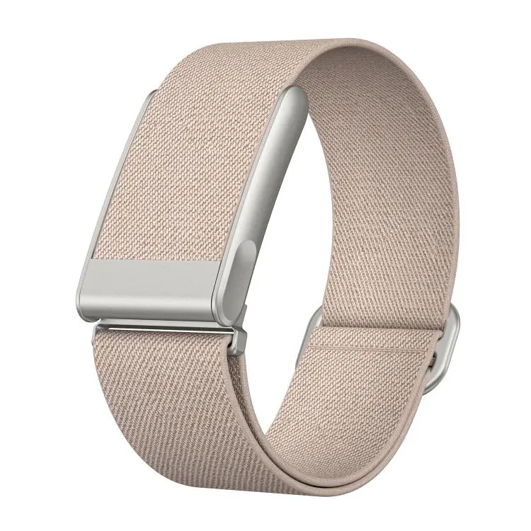 For WHOOP 5.0 Electrocardiogram Slide Clasp Elastic Nylon Watch Band(Khaki)