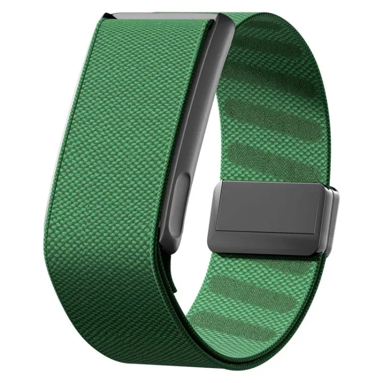 For WHOOP 5.0 Regular Metal Frame Integrated Magnetic Clasp Nylon Watch Band(Grass Green)