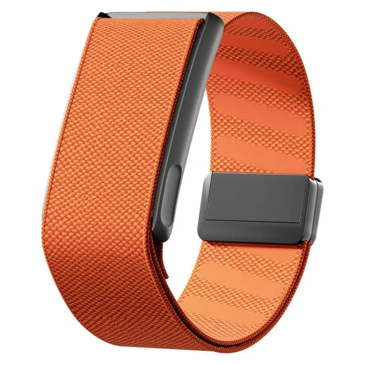 For WHOOP 5.0 Regular Metal Frame Integrated Magnetic Clasp Nylon Watch Band(Orange)