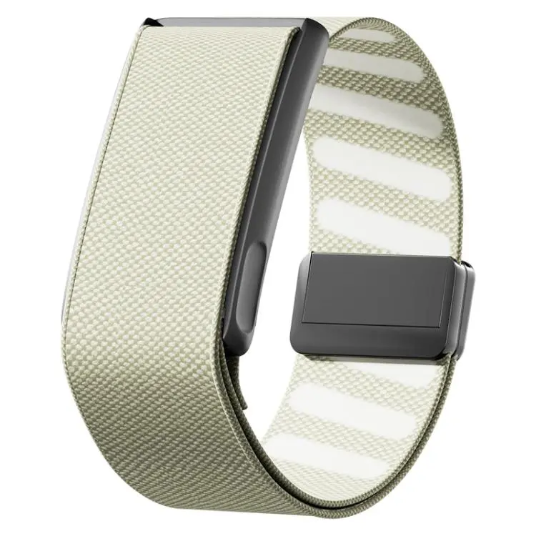 For WHOOP 5.0 Regular Metal Frame Integrated Magnetic Clasp Nylon Watch Band(Stone)