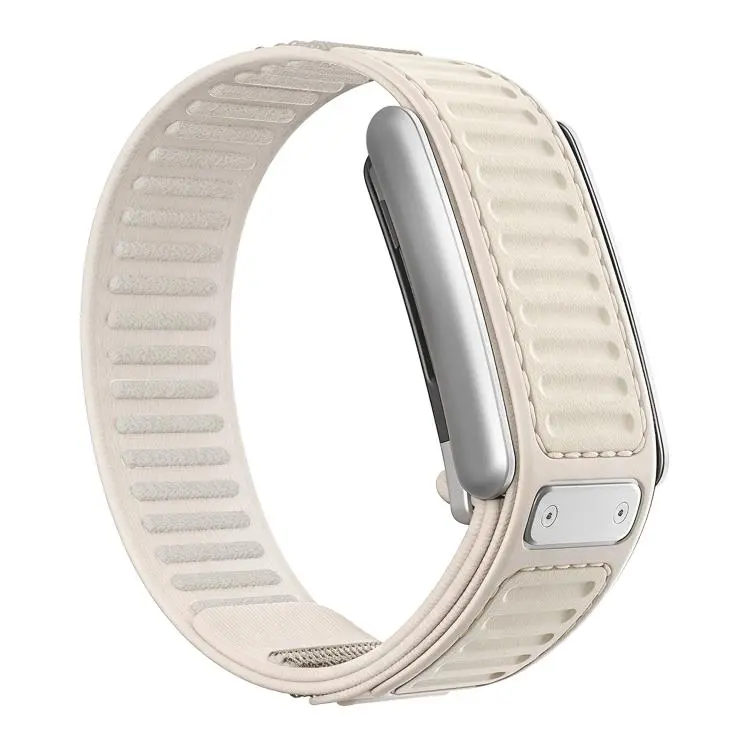 For WHOOP 5.0 Regular Quick Dry Two Color Nylon Hybrid Silicone Watch Watch Band(Starlight)