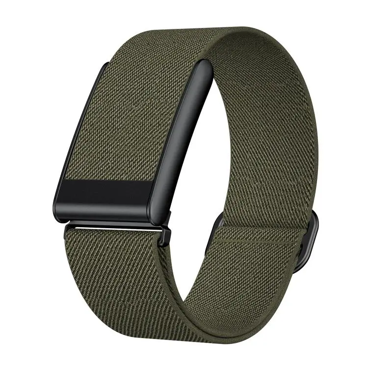 For WHOOP 5.0 Regular Slide Clasp Elastic Nylon Watch Band(Army Green)