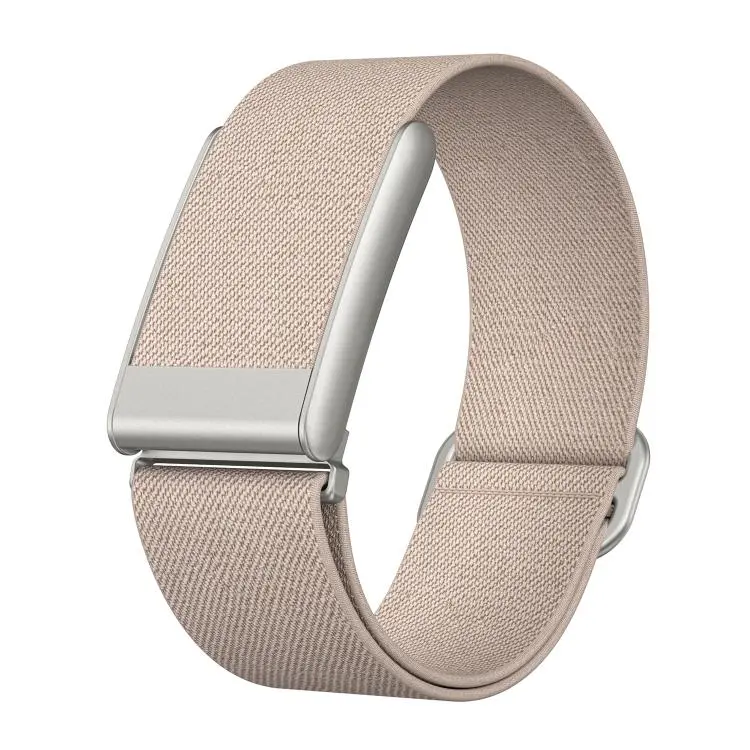 For WHOOP 5.0 Regular Slide Clasp Elastic Nylon Watch Band(Khaki)