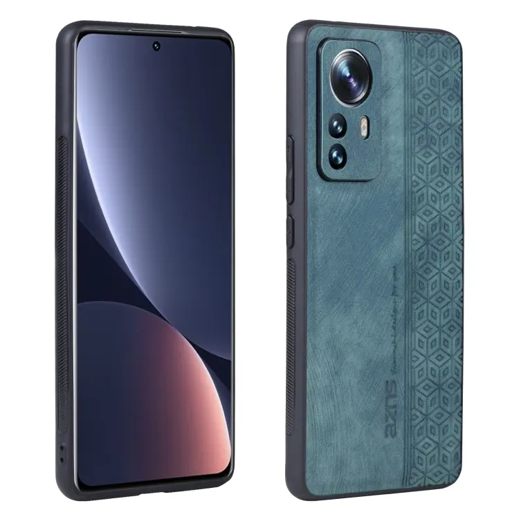 For Xiaomi 12 Lite AZNS 3D Embossed Skin Feel Phone Case(Dark Green)