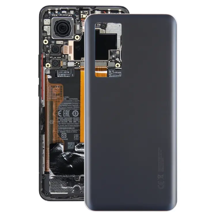 For Xiaomi 12T Pro OEM Glass Material Battery Back Cover(Black)
