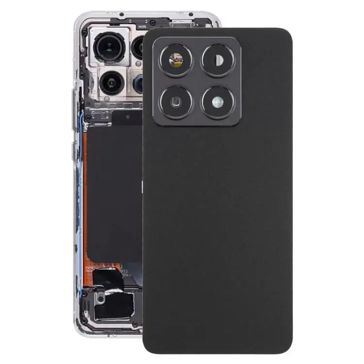 For Xiaomi 14T OEM Battery Back Cover with Camera Lens Frame(Black)