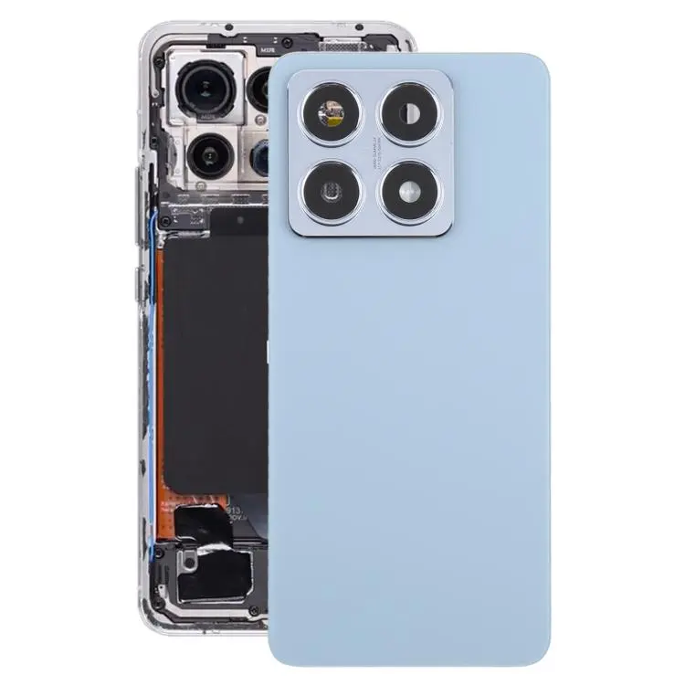 For Xiaomi 14T OEM Battery Back Cover with Camera Lens Frame(Blue)