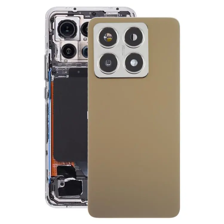 For Xiaomi 14T OEM Battery Back Cover with Camera Lens Frame(Gold)