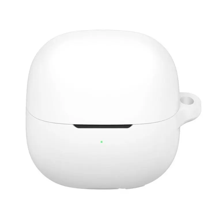 For Xiaomi Buds 6 Solid Color Silicone Earphone Protective Cover(White)