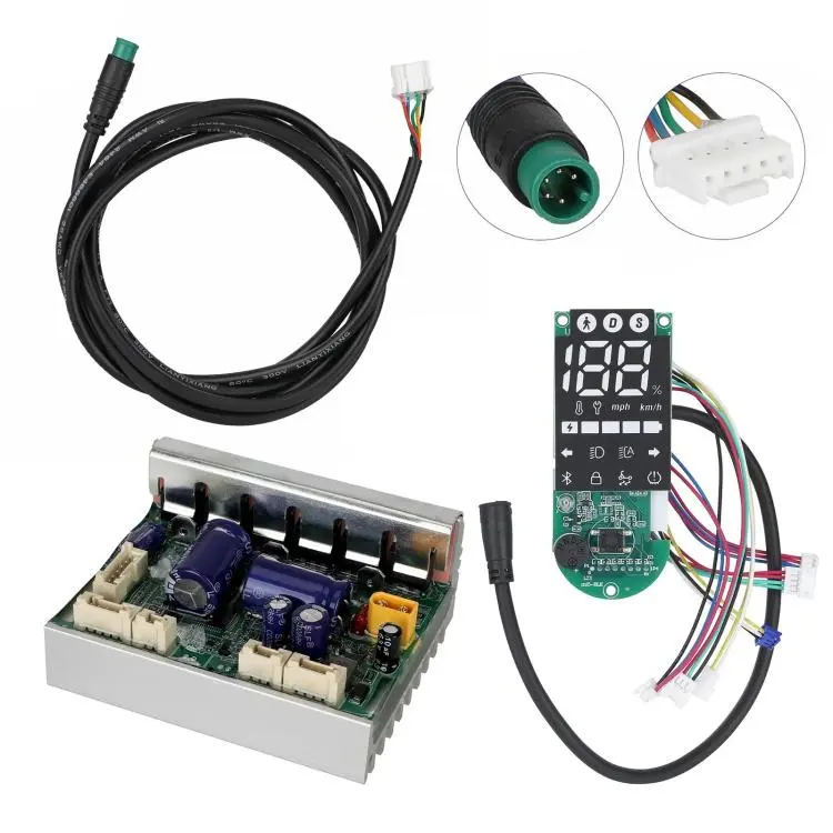 For Xiaomi Electric Scooter 5 Controller Kit Includes Motherboard, Bluetooth Dashboard & Main Cable Replacement