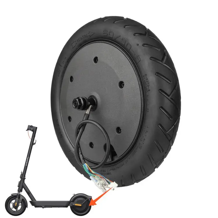 For Xiaomi Electric Scooter 5 Plus Rear Hub Motor Assembly With CST 60/90-8 Tubeless Tire(Black)