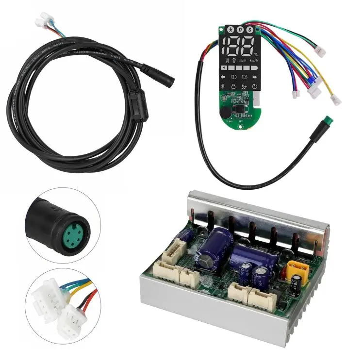 For Xiaomi Electric Scooter 5 Pro Controller Kit Includes Motherboard, Bluetooth Dashboard & Main Cable Replacement